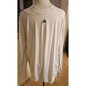Adidas Climate 365 White Long Sleeve Activewear Shirt Men's XL Great Condition